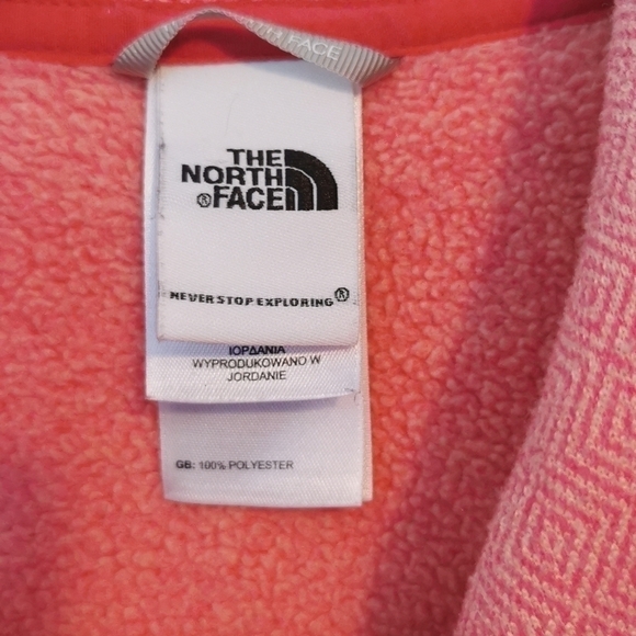 THE North Face Pullover Collar Orange Extra Small - Picture 6 of 9